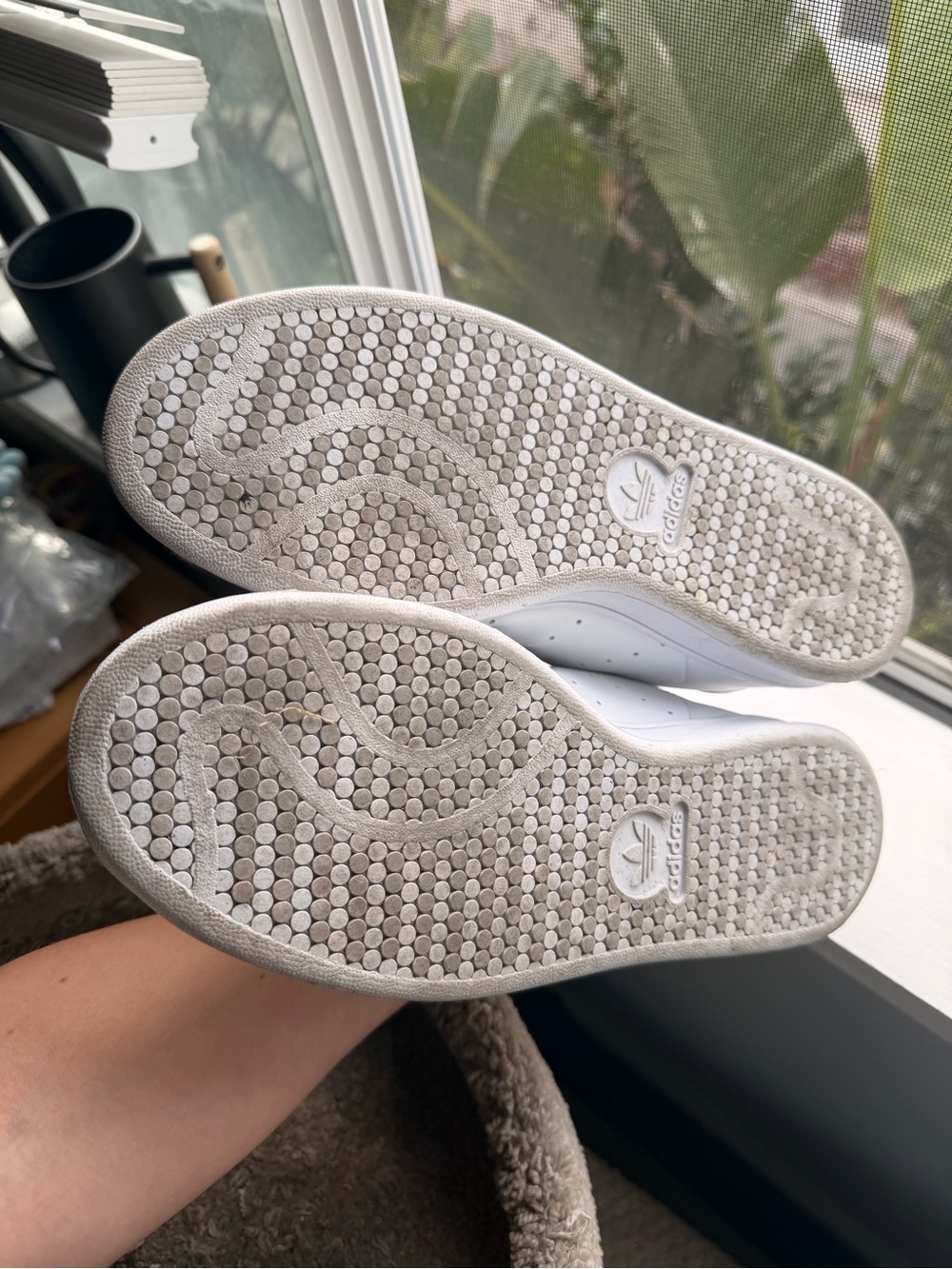 Classic All-White Leather Sneakers - Picture 3 of 3